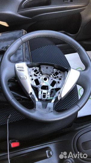 Кожаный руль для nissan note