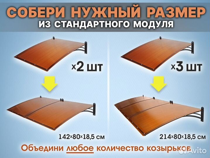 Козырёк для двери. Универсальный стальной Росан