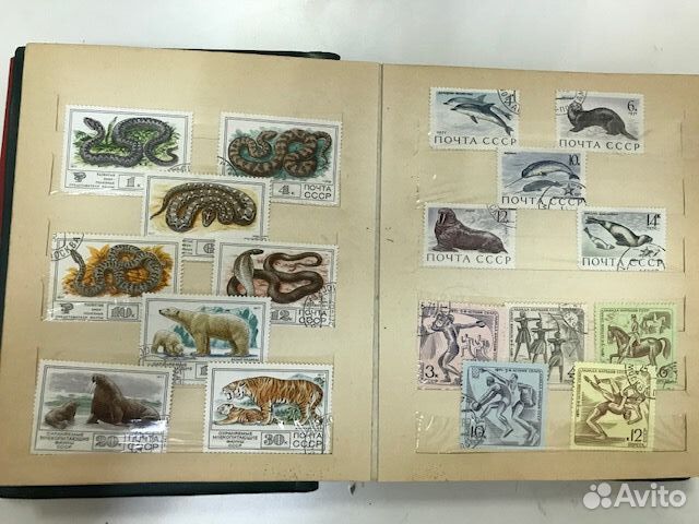 Альбом с марками Почта СССР 1967-1986гг. по сериям