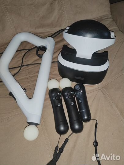Шлем Sony PS4 vr+aim controller+2 muve+navigation