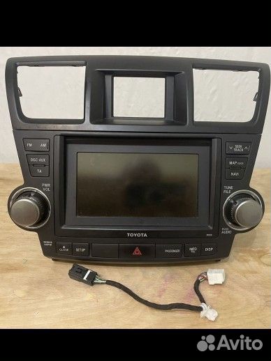 Штатная магнитола на toyota highlander 2 U40
