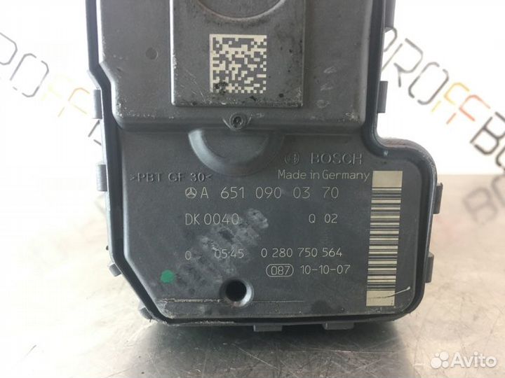 Заслонка дроссельная Mercedes C-Class W204 OM651