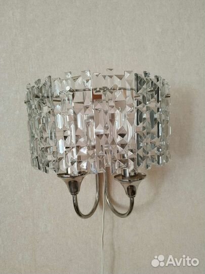 Хрустальный светильник бра СССР