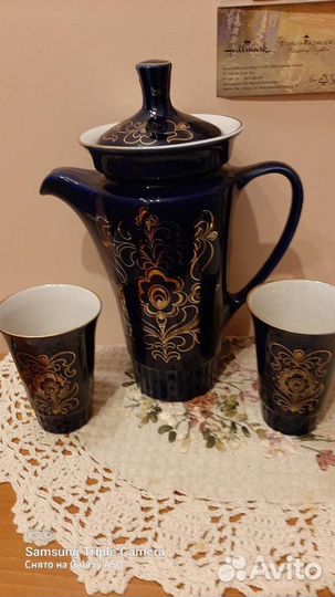 Комплект из 3 предметов,чайник,бокалы
