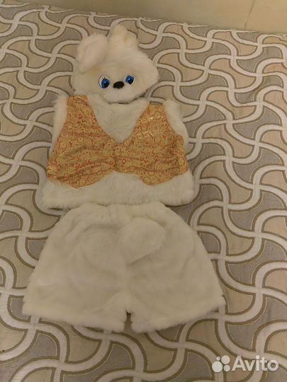 Новогодний костюм Зайчик для мальчика 98