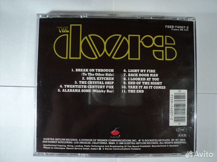 The Doors музыка на CD фирменные