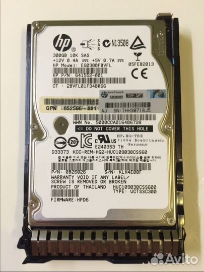 HP 300GB 6G SAS 10K SFF (2.5-inch) Dual Port