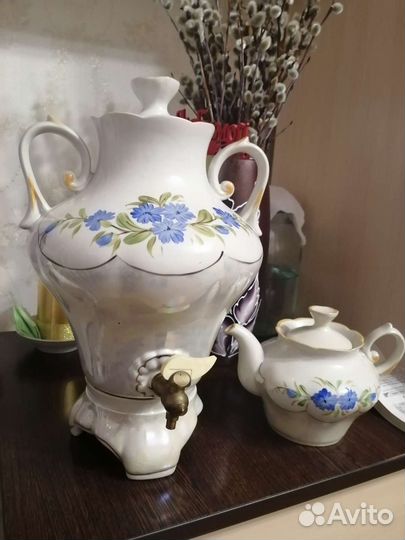 Самовар фарфоровый