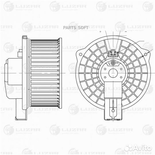 Luzar LFH25LF Мотор печки mazda CX-7 (07)
