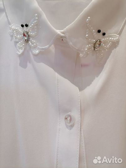 Школьные блузки рубашки новые 140-146