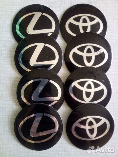 Наклейки на колп диски Тойота Лексус 55 60 65мм