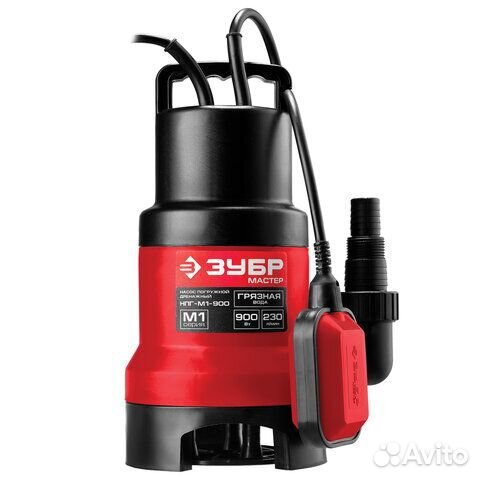 Дренажный насос грязной воды зубр нпг-М1-900, 900