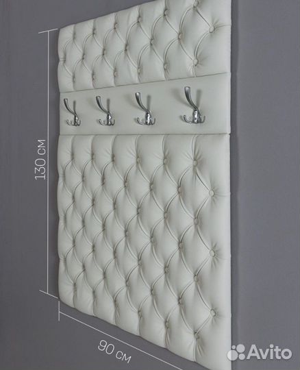 Прихожая в каретной стяжке вешалка/банкетка стразы