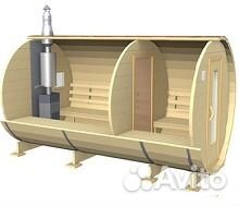 Баня Бочка под ключ(люкс) Авторская