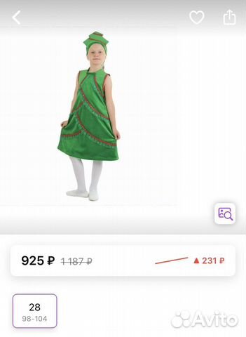 Костюм елочки