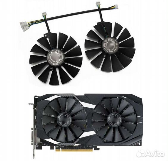 Вентилятор для видеокарт asus t129215sm
