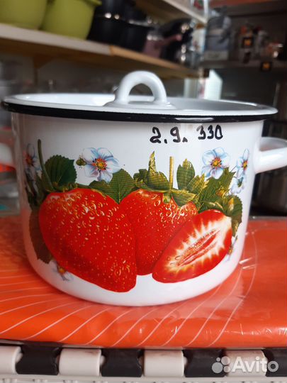 Кастрюли эмалированные 2.9 литра