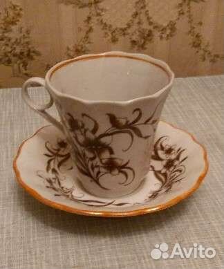 Фарфоровая кофейная пара