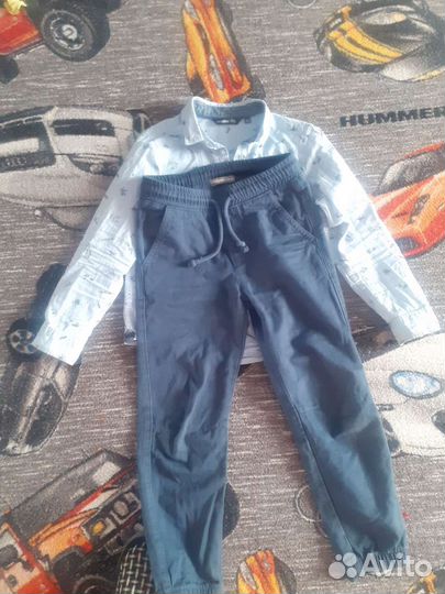 Рубашка и штаны 122 для школы