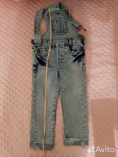 Джинсовый комбинезон 92для девочки