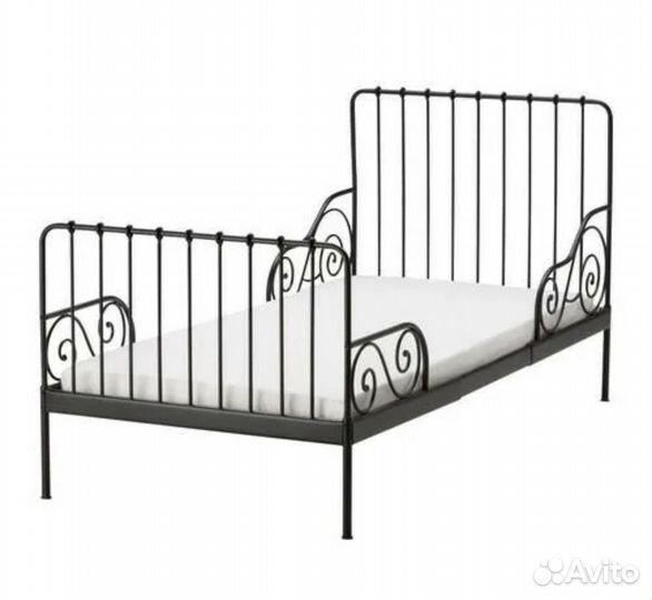 Кованная кровать, детская, икея