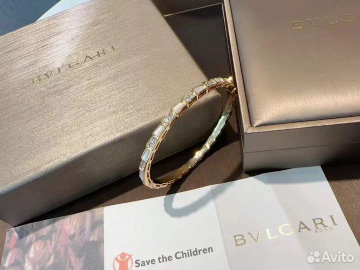 Браслет Bvlgari serpenti розовое золото