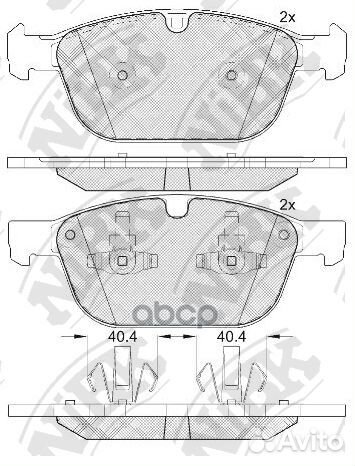 Колодки тормозные дисковые PN0571 NiBK