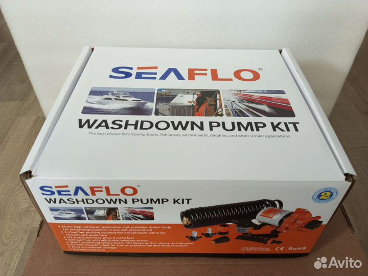 Комплект помывочный SeaFlo, 12 вольт, 13.2 л/мин