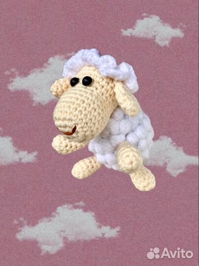 Мягкая игрушка, вязаная игрушка овечка