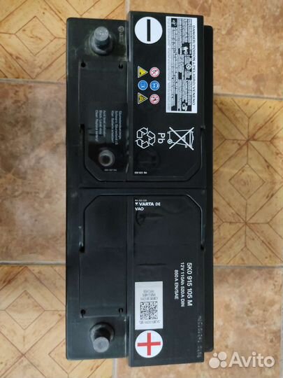 Аккумулятор varta DE 110Ah