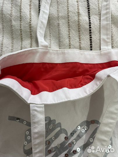 Пляжная сумка Lanvin белая