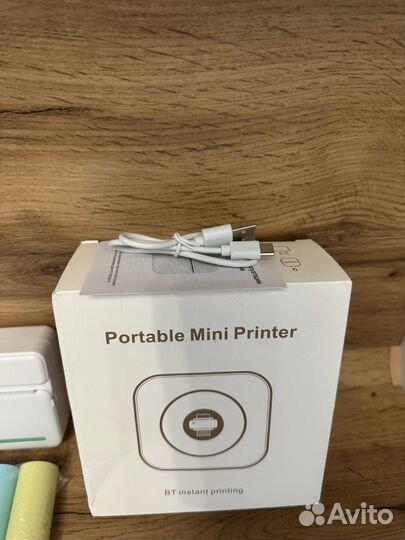 Портативный мини принтер беспроводной новый