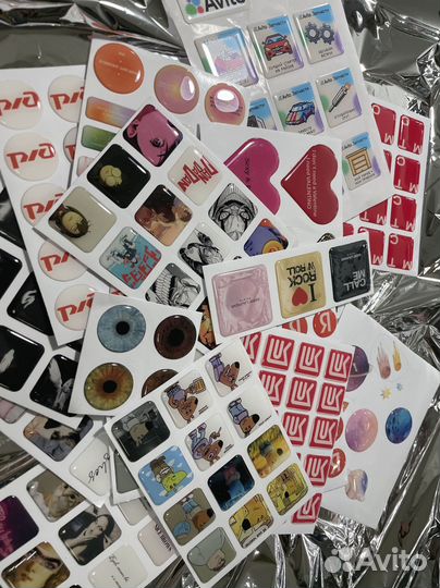 3Д-стикеры на заказ, любые размеры