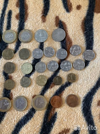 Монеты,валюта(тенге, евро)