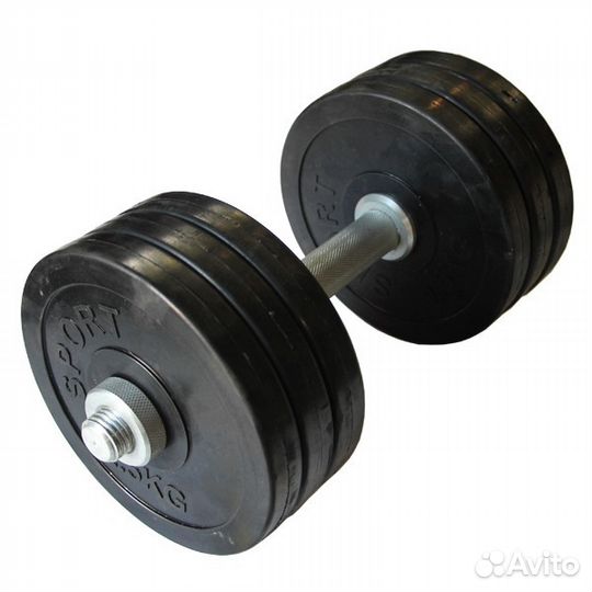 Гантель обрезиненная разборная 17 кг