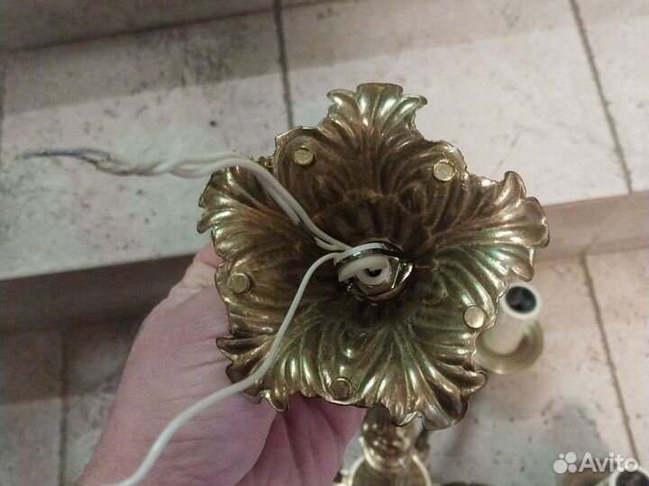 Винтажная люстра бронза