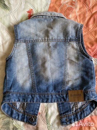 Жилетка для мальчика джинсовая