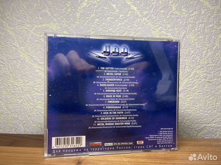 Cd диск U.D.O. Timebomb лицензия