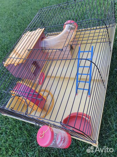 Клетка для хомяка с трубами, всё в комплекте