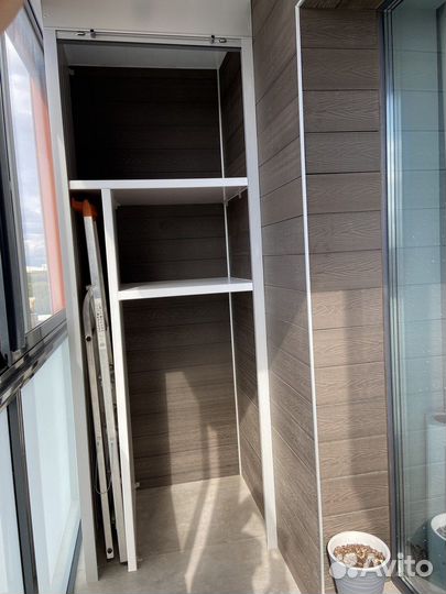 Шкаф с рольставнями на балкон на заказ с гарантией