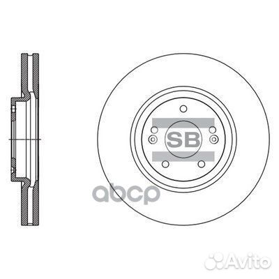 Диск тормозной передний hyundai ix55 08- SD1132