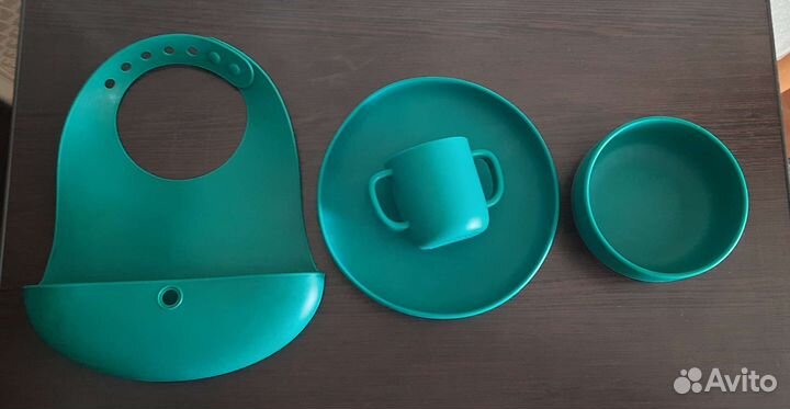 Набор силиконовой посуды для кормления и прикорма