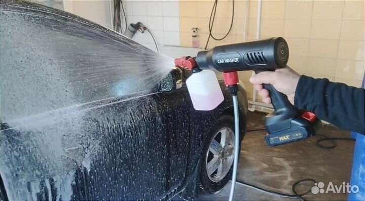Мойка высокого давления на аккумуляторе 21В Мощная