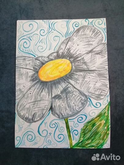 Картина цветок