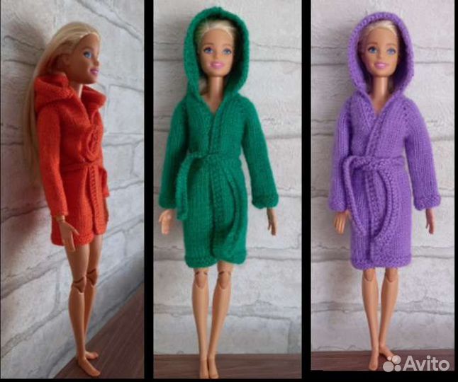 Вязаная одежда для кукол барби