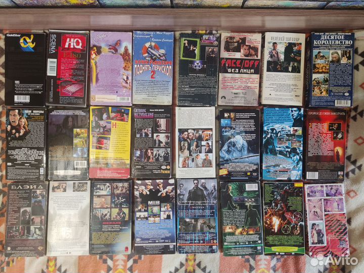 VHS видеокассеты фильмы 24 шт