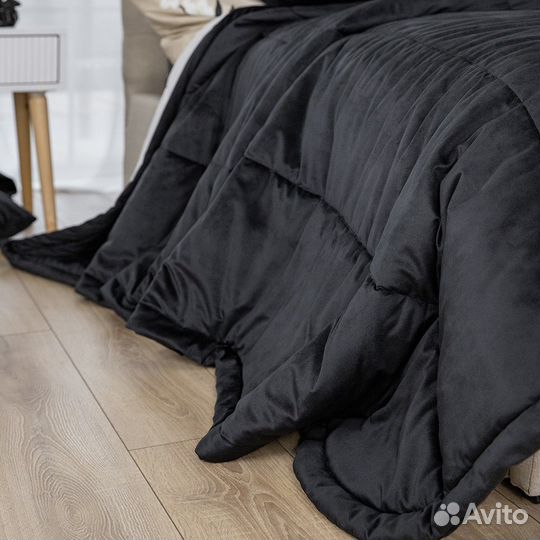 Покрывало Беллиссимо черный на кровать