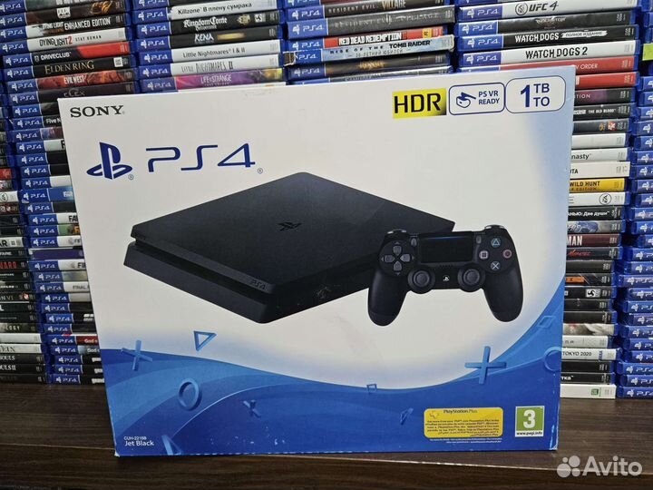 Sony PS4 fat slim PRO + 2 геймпада +гарантия обмен