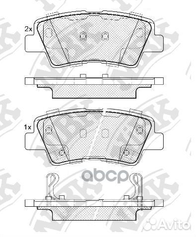 Колодки тормозные дисковые перед/зад hyunda