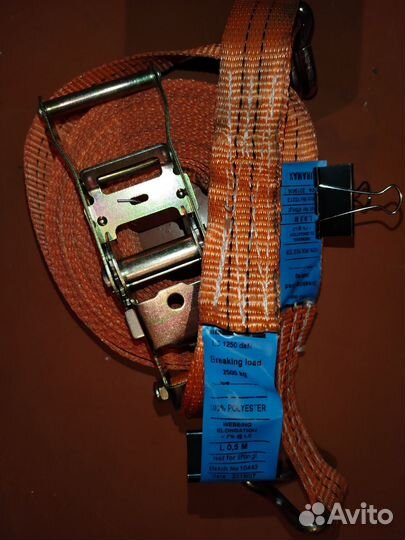 Ремень стяжной с хр. мех-м для крепления груза